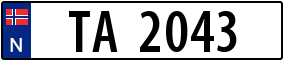 Trailer License Plate